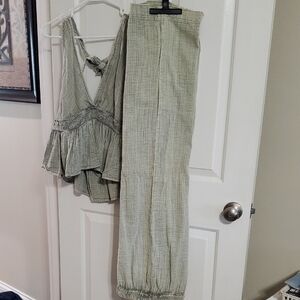 Elegant Olive Green Jumpsuit